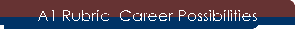 A1 Rubric  Career Possibilities