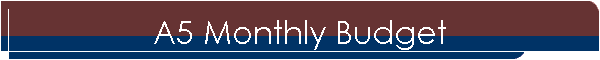A5 Monthly Budget